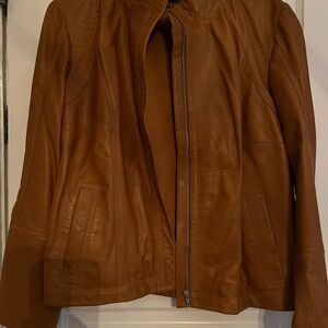 Quince Rich Brown Leather Jacket